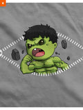 Fandomaniax - Baby Hulk Peeking Maternity T-Shirt