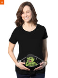 Fandomaniax - Baby Hulk Peeking Maternity T-Shirt