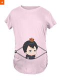 Fandomaniax - Baby Kageyama Peeking Maternity T-Shirt