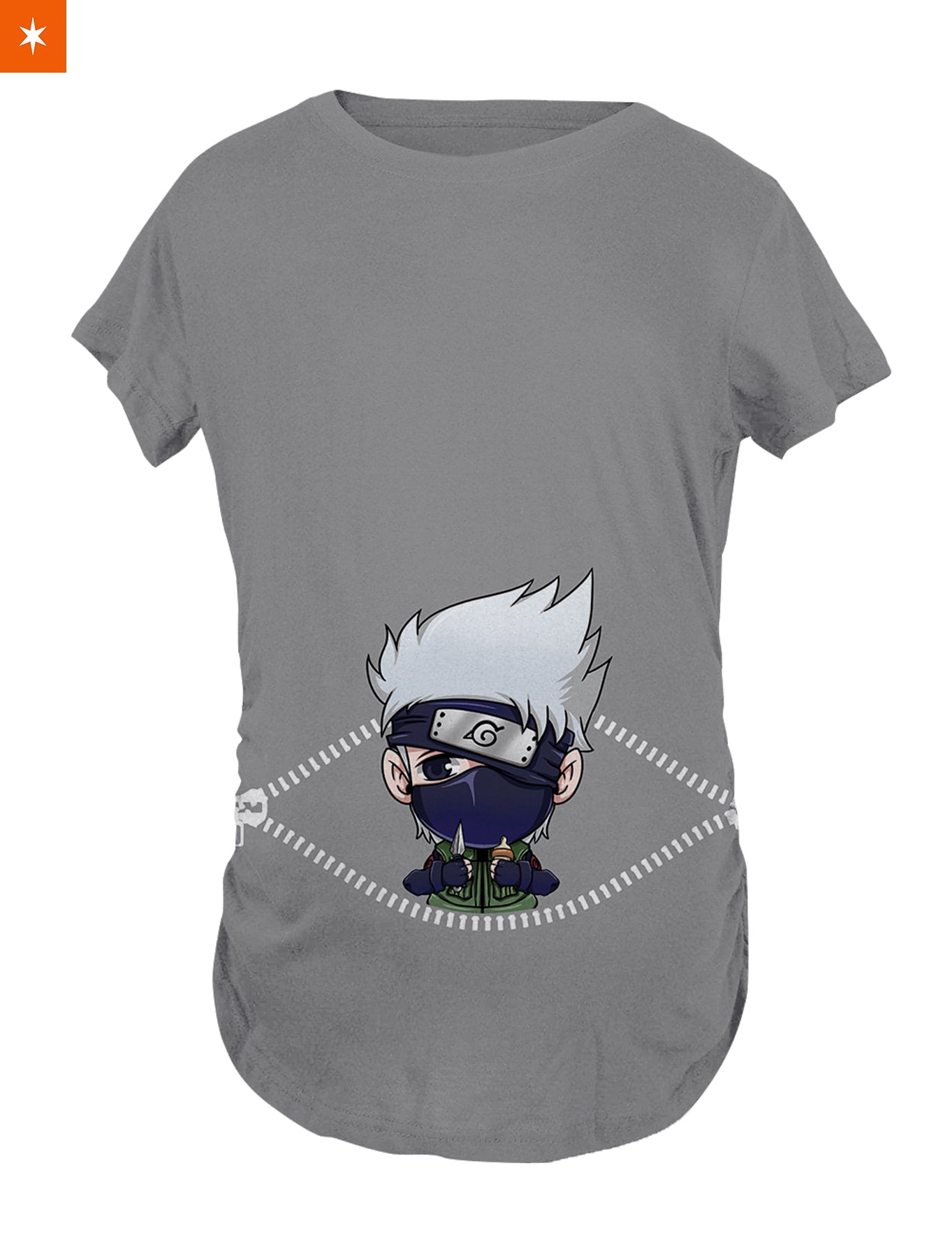 Fandomaniax - Baby Kakashi Peeking Maternity T-Shirt