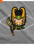 Fandomaniax - Baby Loki Peeking Maternity T-Shirt