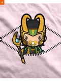 Fandomaniax - Baby Loki Peeking Maternity T-Shirt