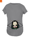 Fandomaniax - Baby Mantis Peeking Maternity T-Shirt