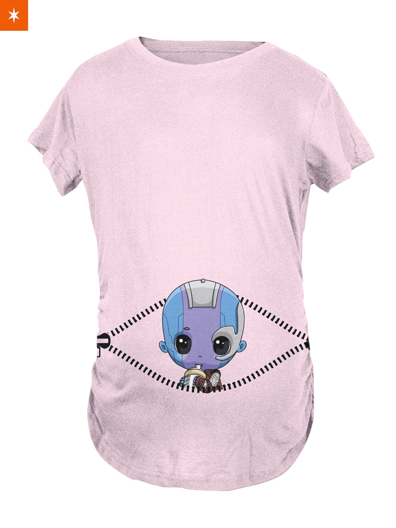 Fandomaniax - Baby Nebula Peeking Maternity T-Shirt