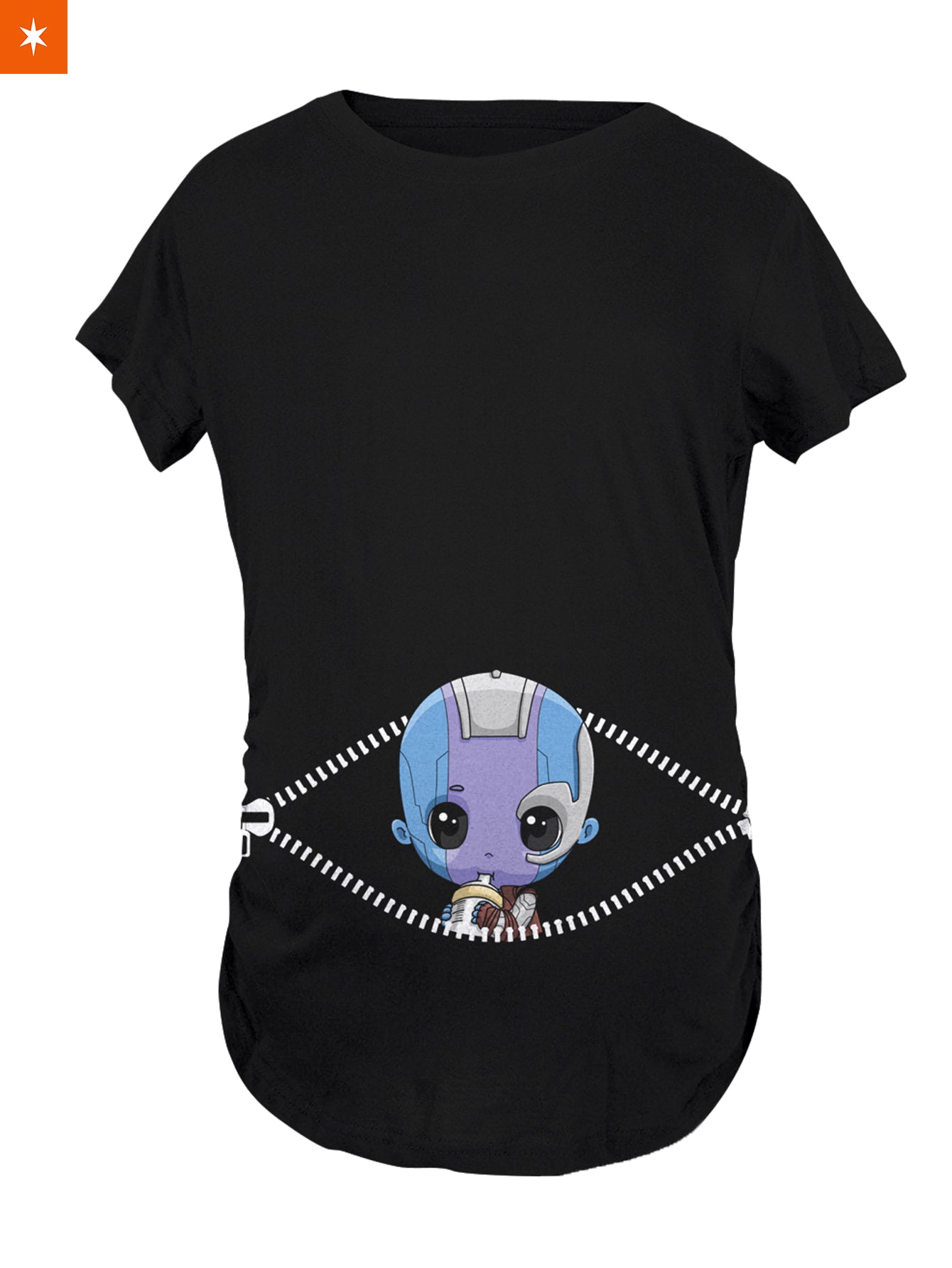 Fandomaniax - Baby Nebula Peeking Maternity T-Shirt