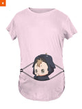 Fandomaniax - Baby Nishinoya Peeking Maternity T-Shirt