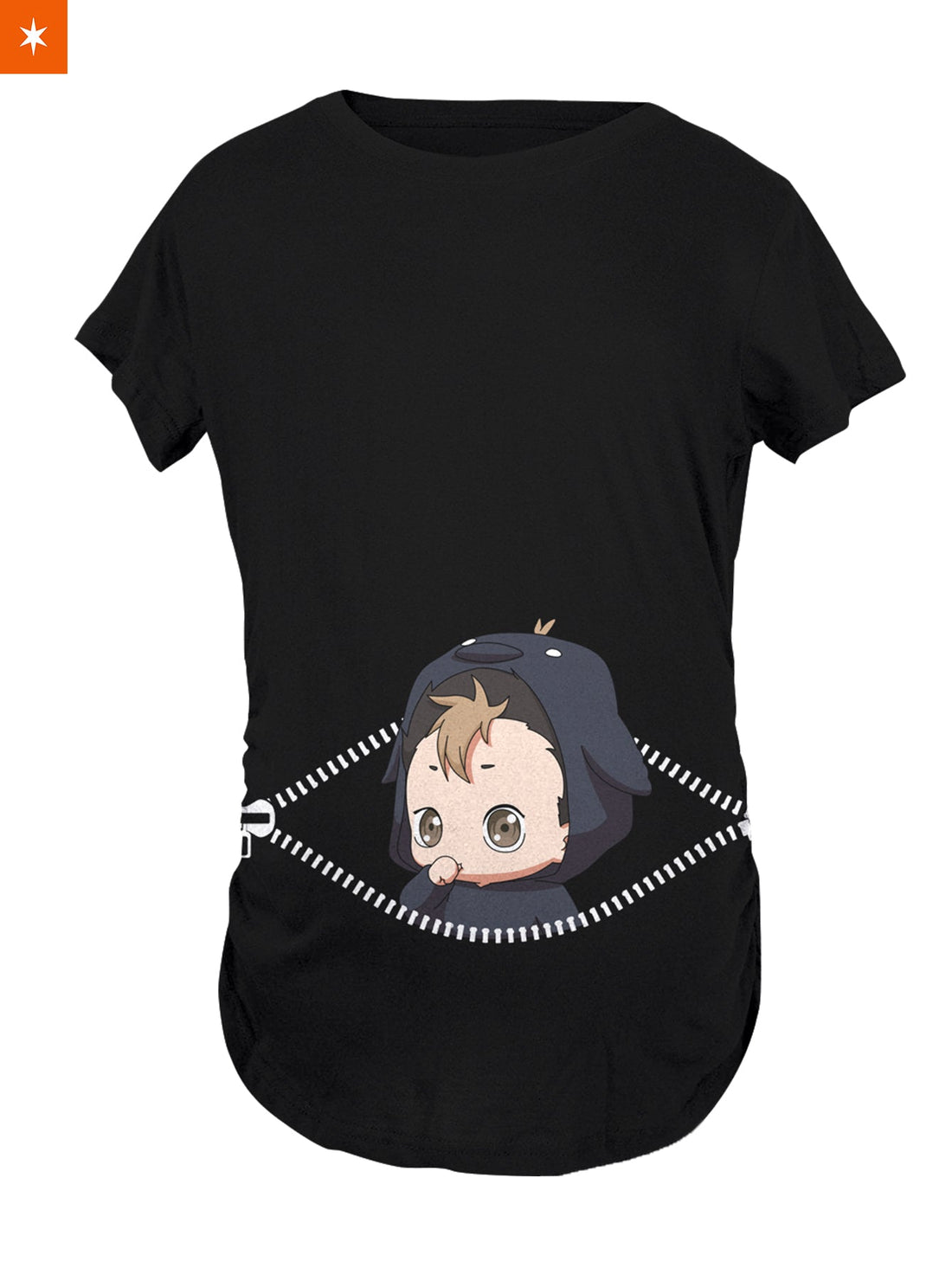 Fandomaniax - Baby Nishinoya Peeking Maternity T-Shirt