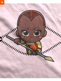 Fandomaniax - Baby Okoye Peeking Maternity T-Shirt