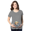 Fandomaniax - Baby Pepper Potts Peeking Maternity T-Shirt