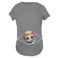 Fandomaniax - Baby Pepper Potts Peeking Maternity T-Shirt