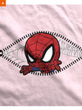 Fandomaniax - Baby Spiderman Peeking Maternity T-Shirt