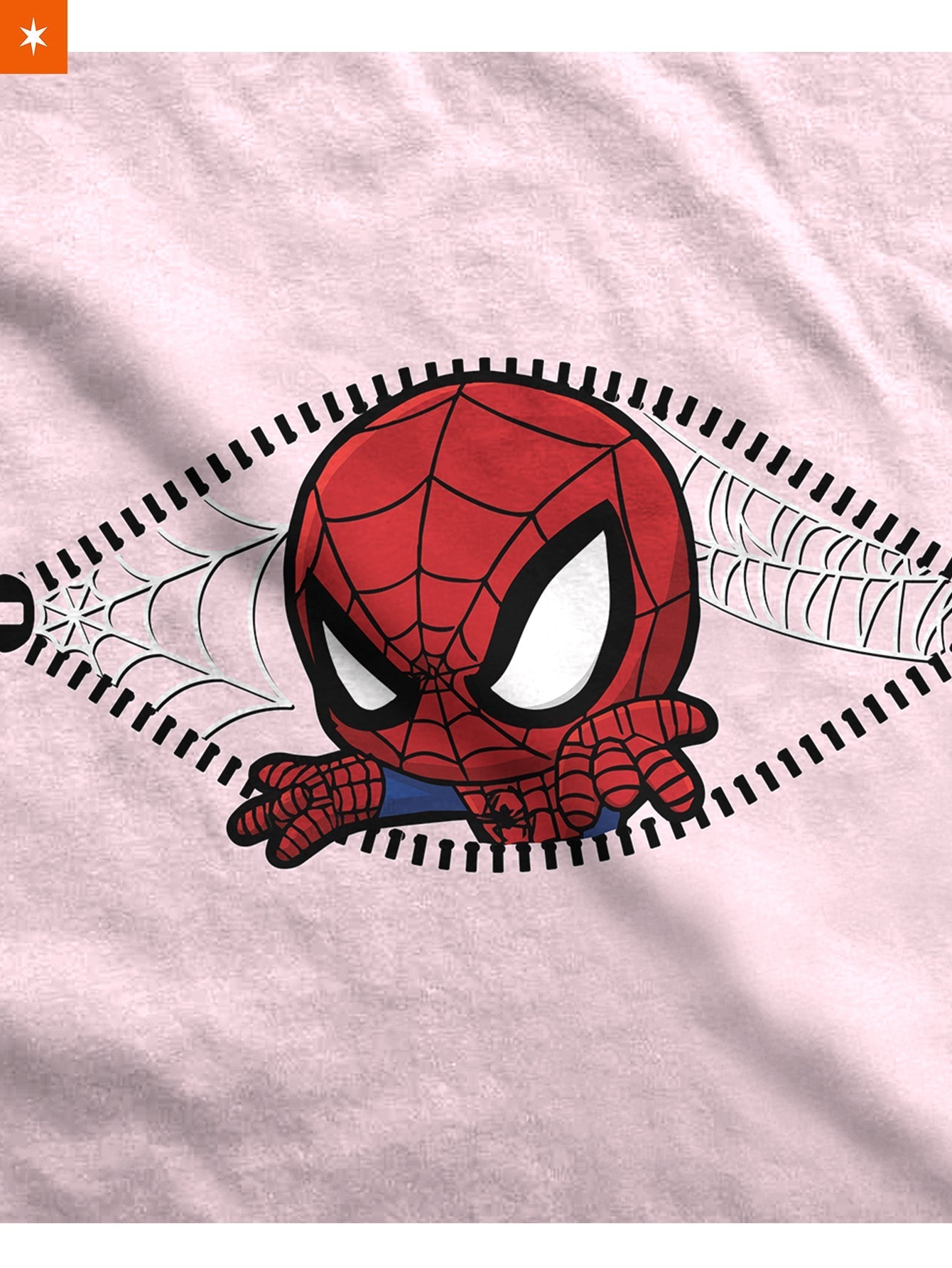 Fandomaniax - Baby Spiderman Peeking Maternity T-Shirt