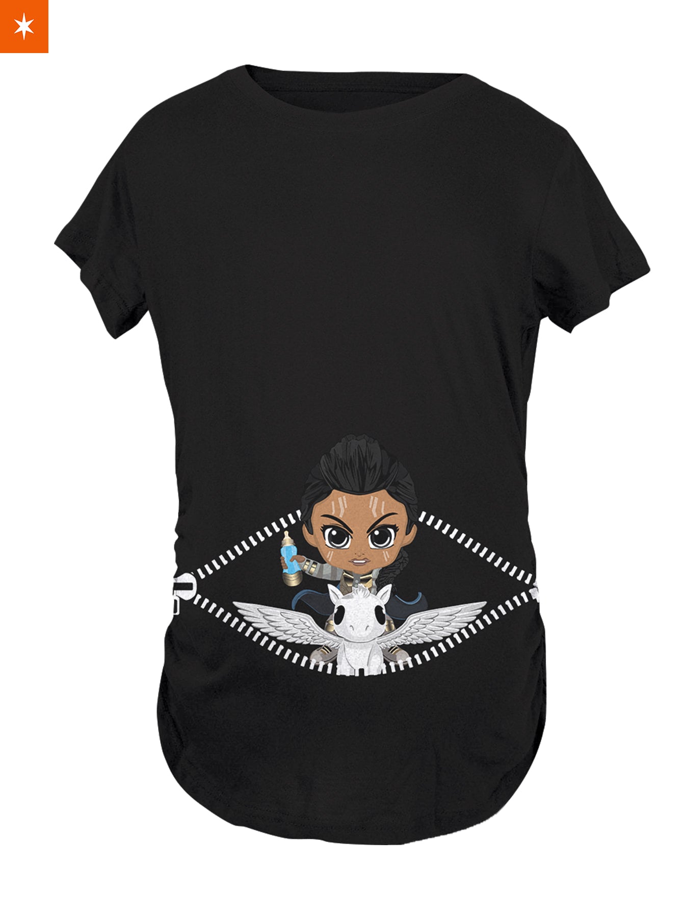 Fandomaniax - Baby Valkyrie Peeking Maternity T-Shirt