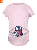 Fandomaniax - Baby Venom Peeking Maternity T-Shirt