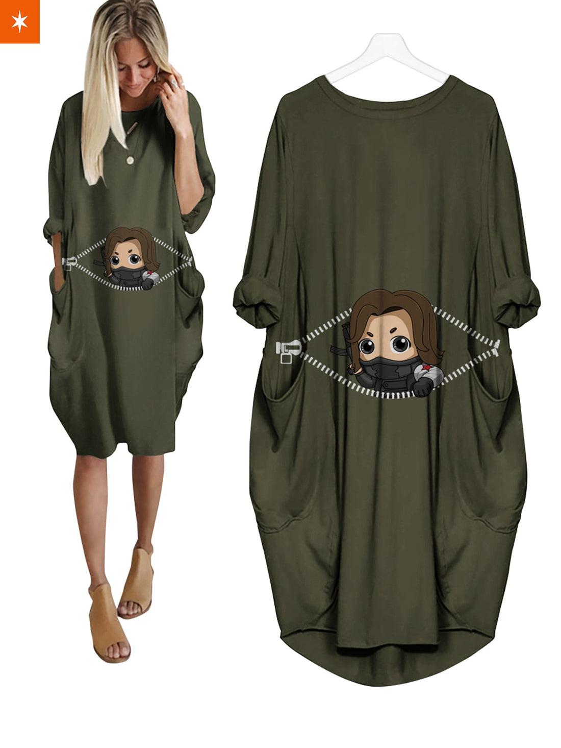 Fandomaniax - Baby Winter Soldier Peeking Dress