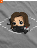 Fandomaniax - Baby Winter Soldier Peeking Maternity T-Shirt