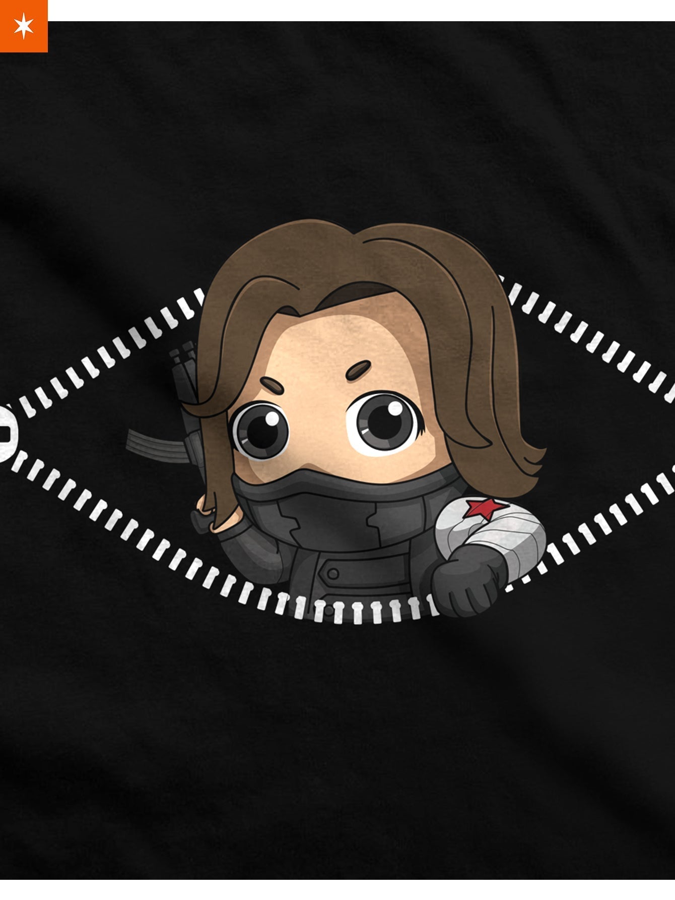 Fandomaniax - Baby Winter Soldier Peeking Maternity T-Shirt