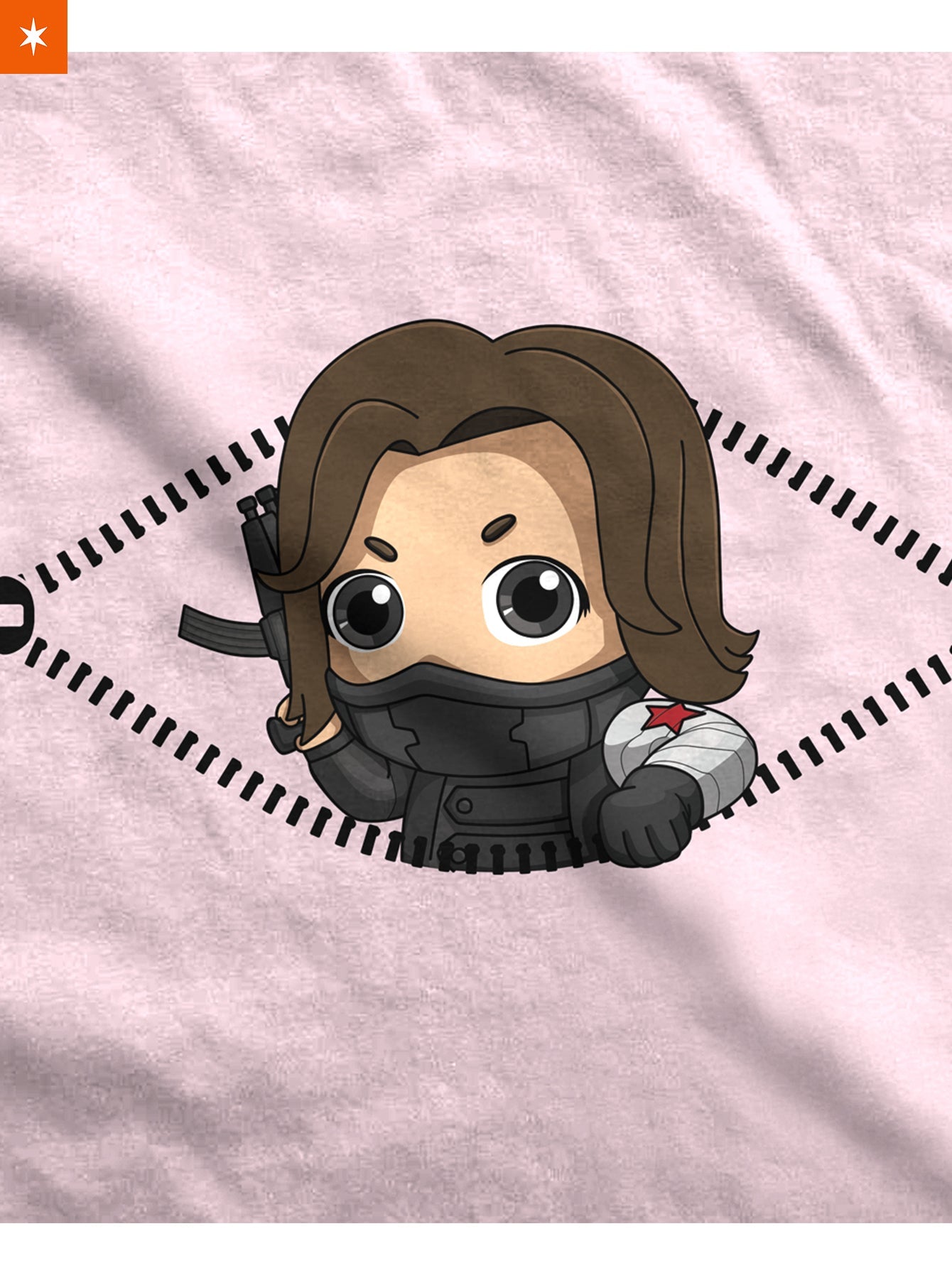 Fandomaniax - Baby Winter Soldier Peeking Maternity T-Shirt