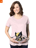 Fandomaniax - Baby Wolverine Peeking Maternity T-Shirt