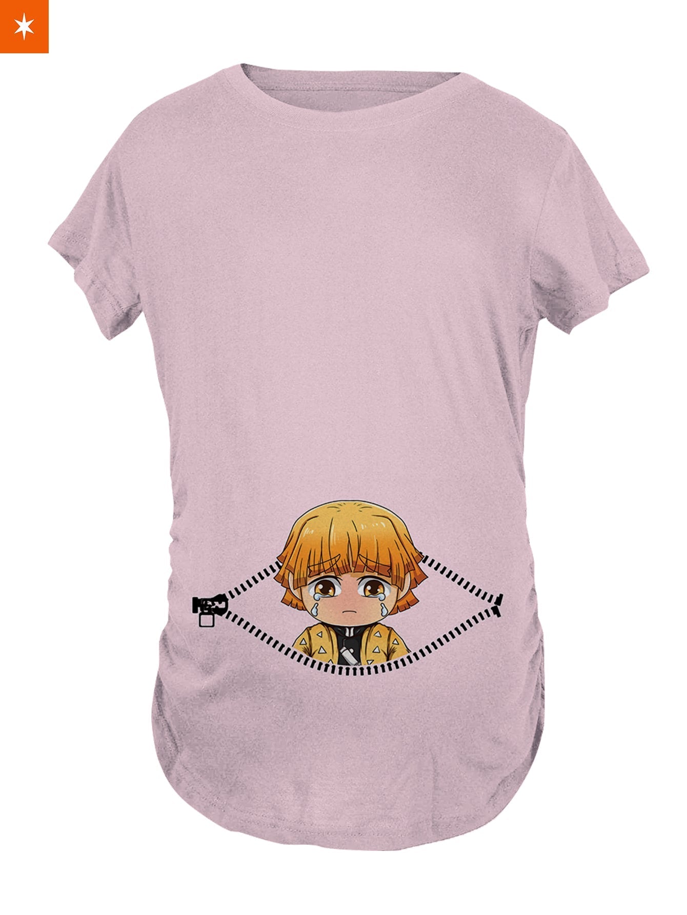 Fandomaniax - Baby Zenitsu Peeking Maternity T-Shirt