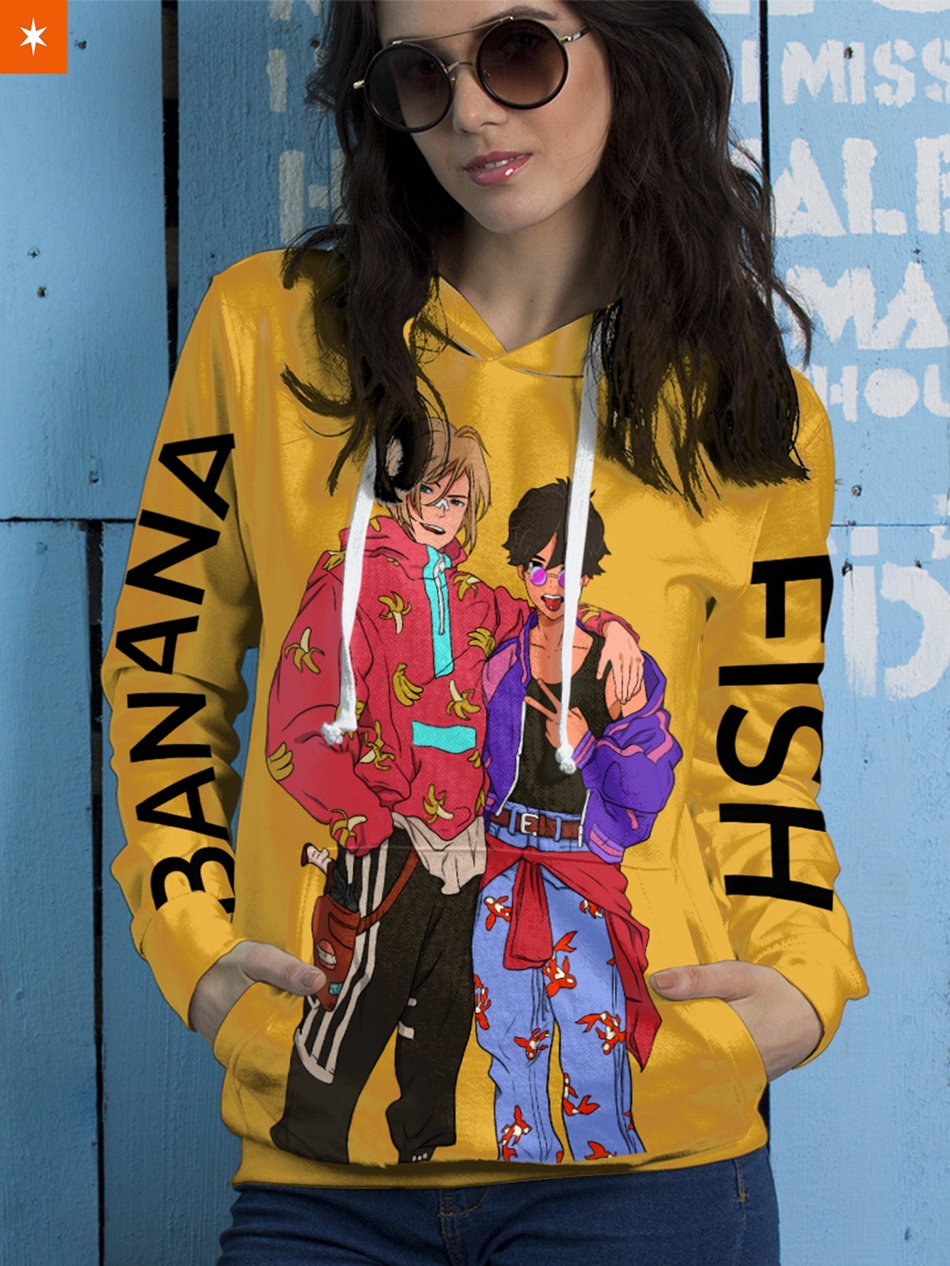 Fandomaniax - Banana Fish Unisex Pullover Hoodie