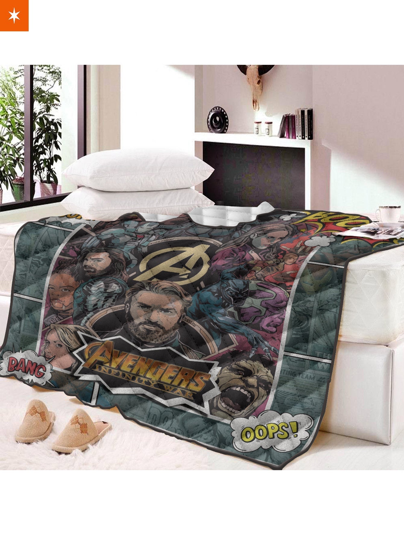 Fandomaniax - Battle of Wakanda Quilt Blanket