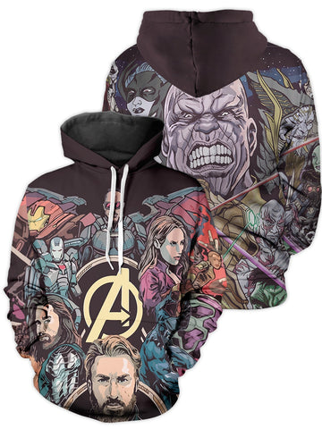 Fandomaniax - Battle of Wakanda Unisex Pullover Hoodie