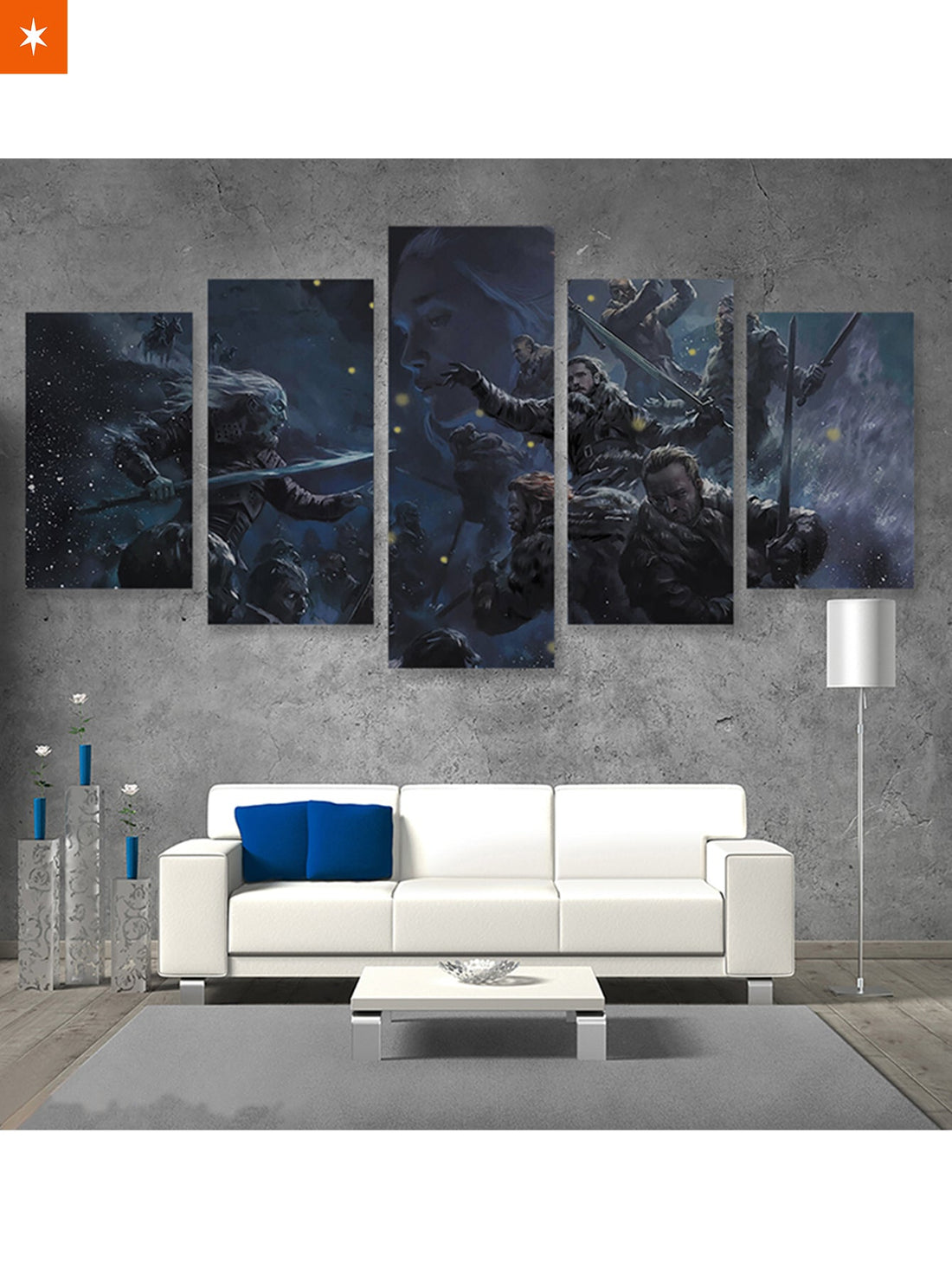 Fandomaniax - Battle Scene Wall Art 5 Piece Canvas