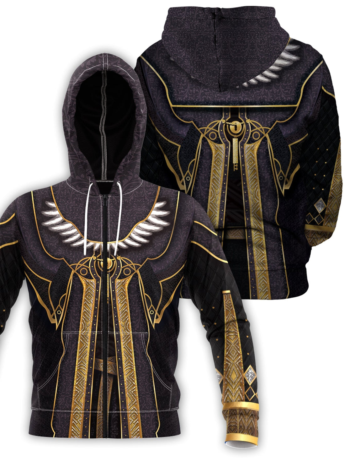 Fandomaniax - BDO Wizard Unisex Zipped Hoodie