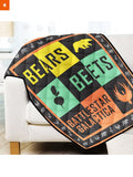 Fandomaniax - Bears Beets Battlestar Galactica Quilt Blanket