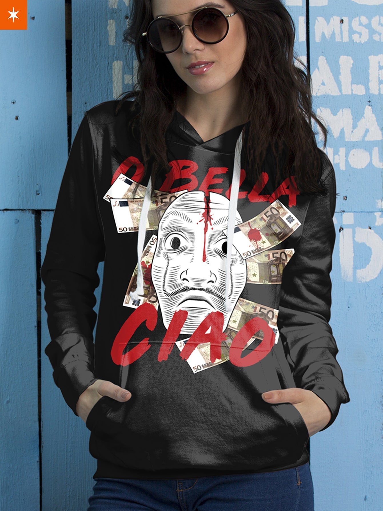 Fandomaniax - Bella Ciao Unisex Pullover Hoodie