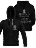 Fandomaniax - Best Dad in the Seven Kingdoms Unisex Zipped Hoodie