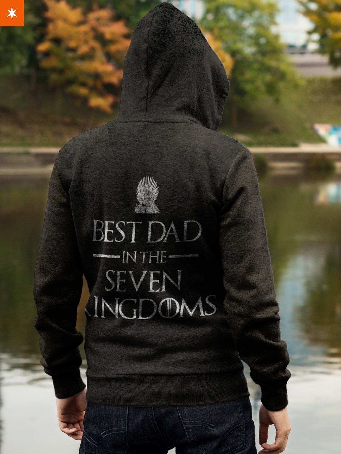 Fandomaniax - Best Dad in the Seven Kingdoms Unisex Zipped Hoodie