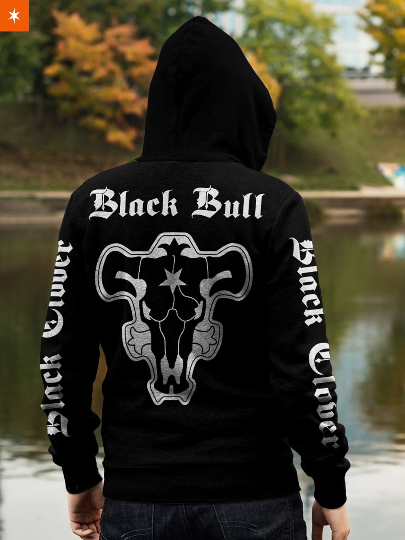 Fandomaniax - Black Bull Unisex Zipped Hoodie