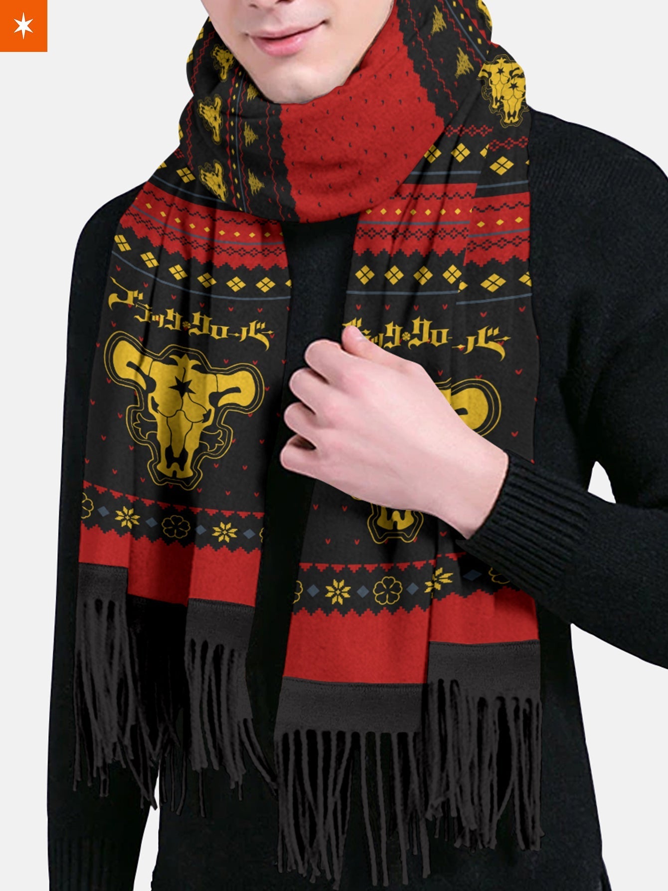 Fandomaniax - Black Bull Xmas Wool Scarf