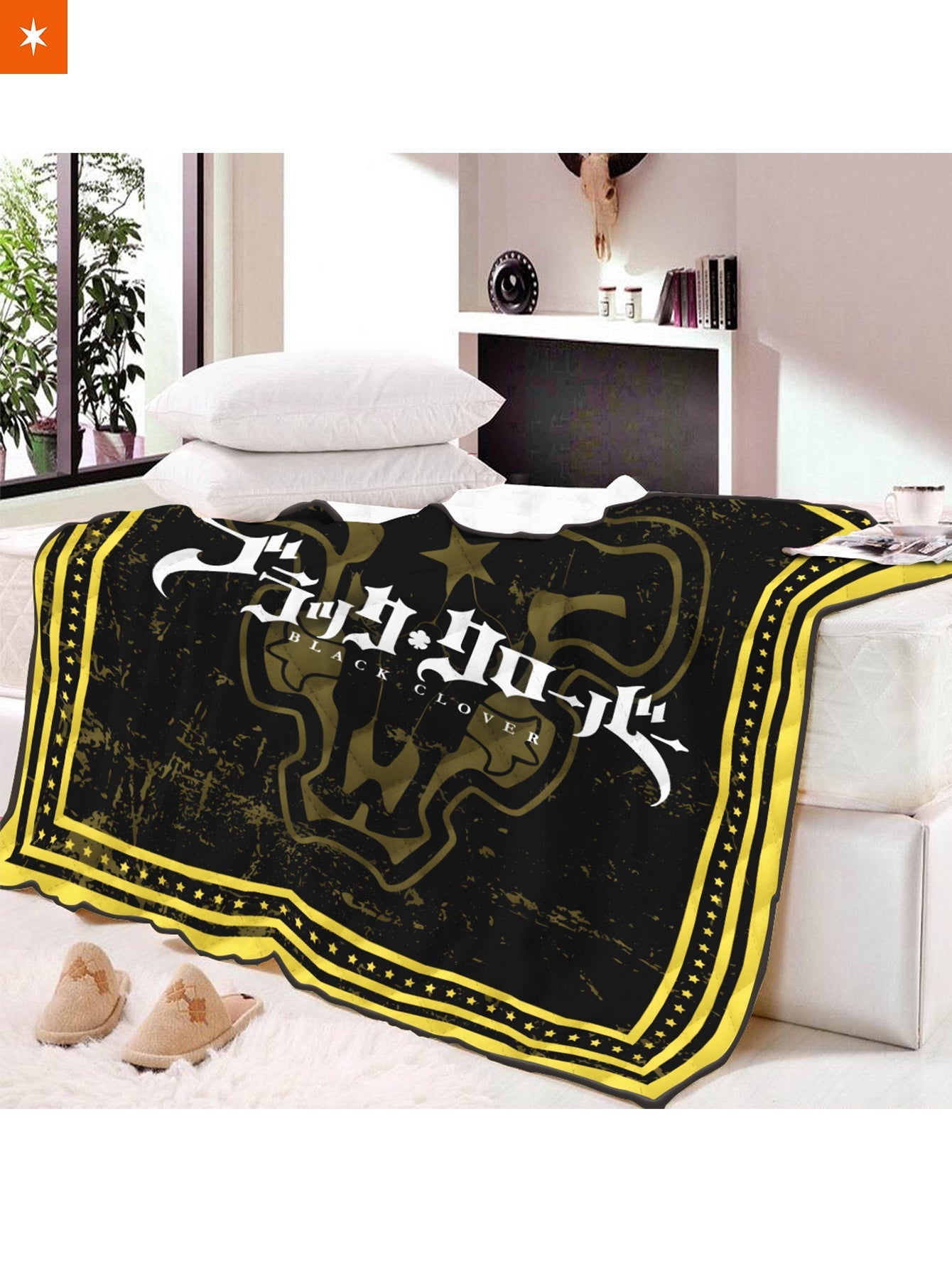 Fandomaniax - Black Clover Bulls Quilt Blanket