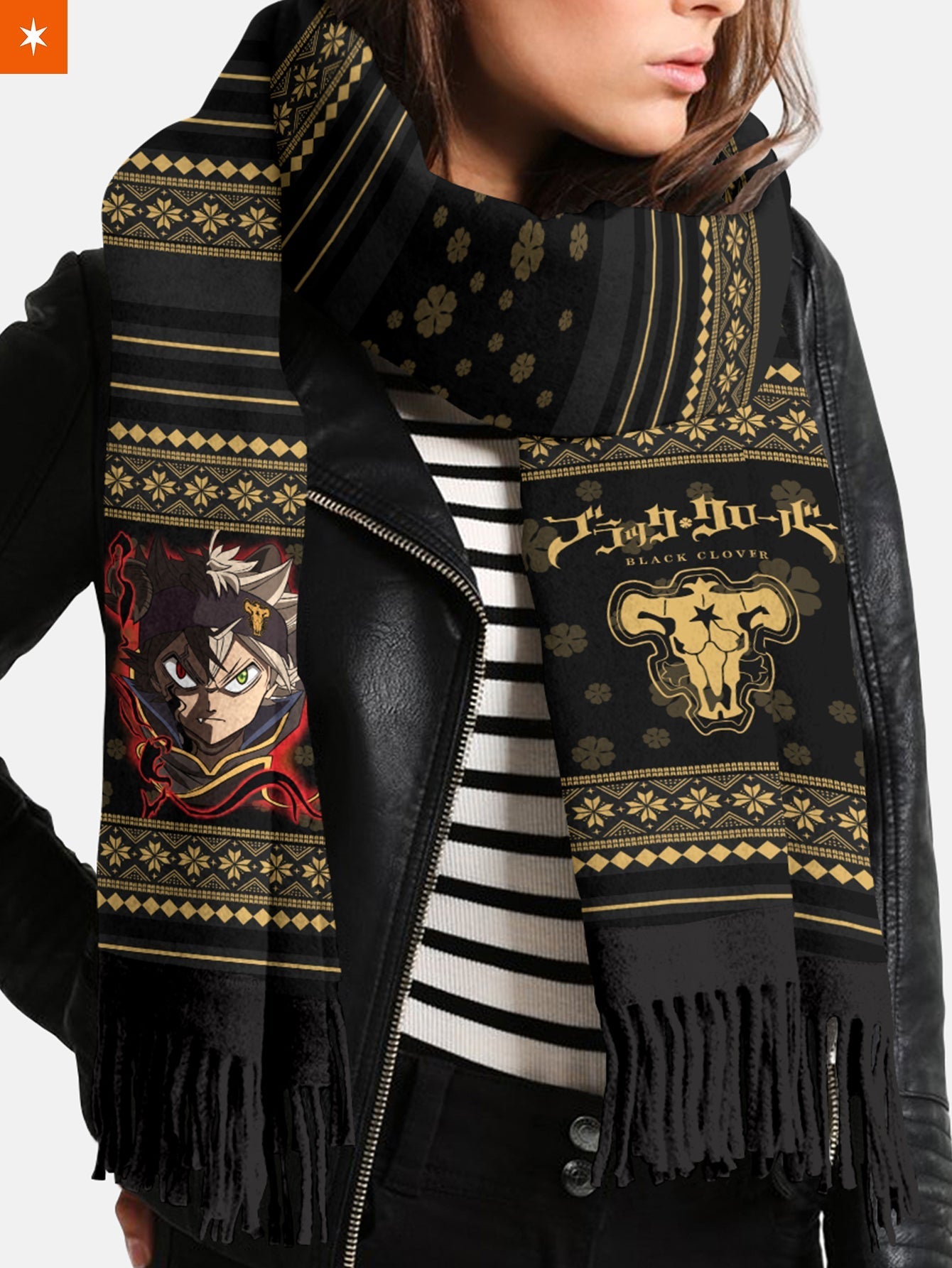 Fandomaniax - Black Clover Christmas Wool Scarf