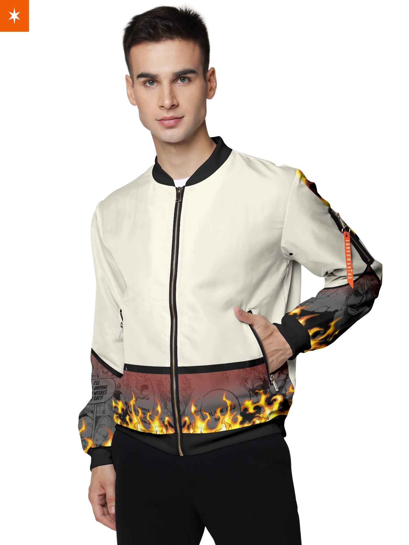 Fandomaniax - Black Leg Sheath Bomber Jacket