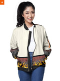 Fandomaniax - Black Leg Sheath Bomber Jacket