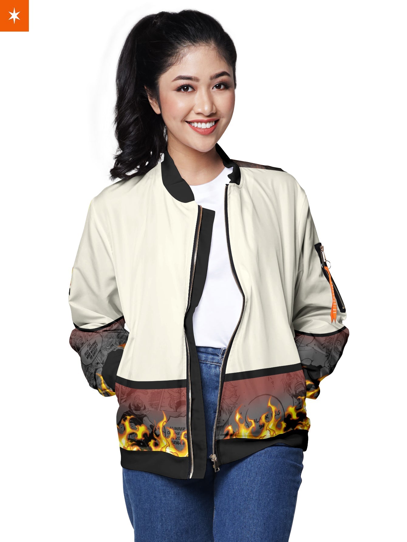 Fandomaniax - Black Leg Sheath Bomber Jacket