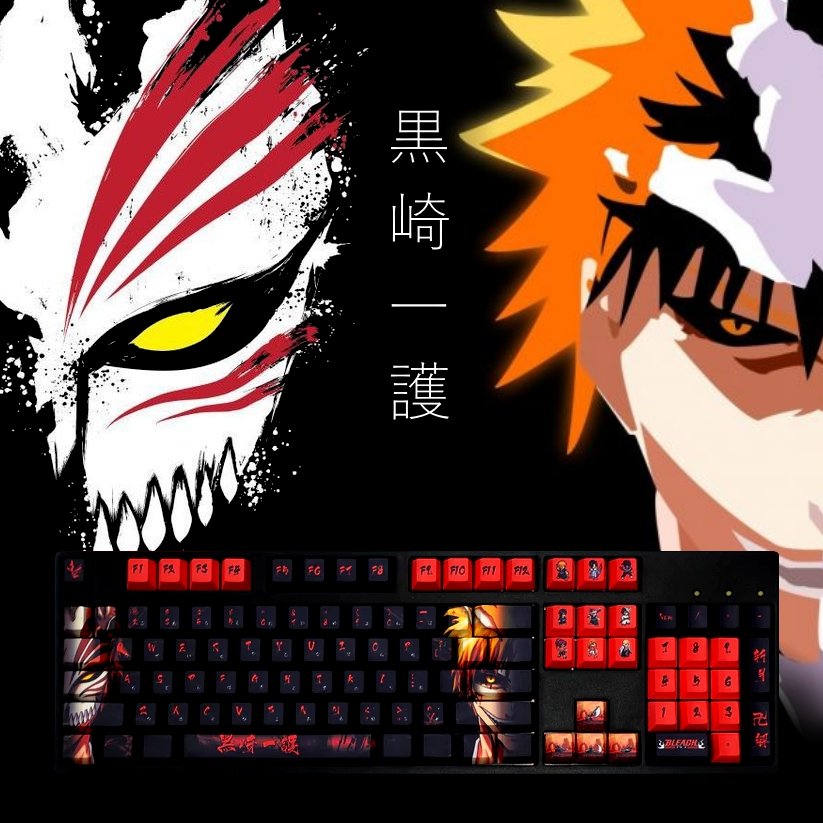 Bleach Keycaps | Kurosaki Ichigo Keycaps - Goblintechkeys