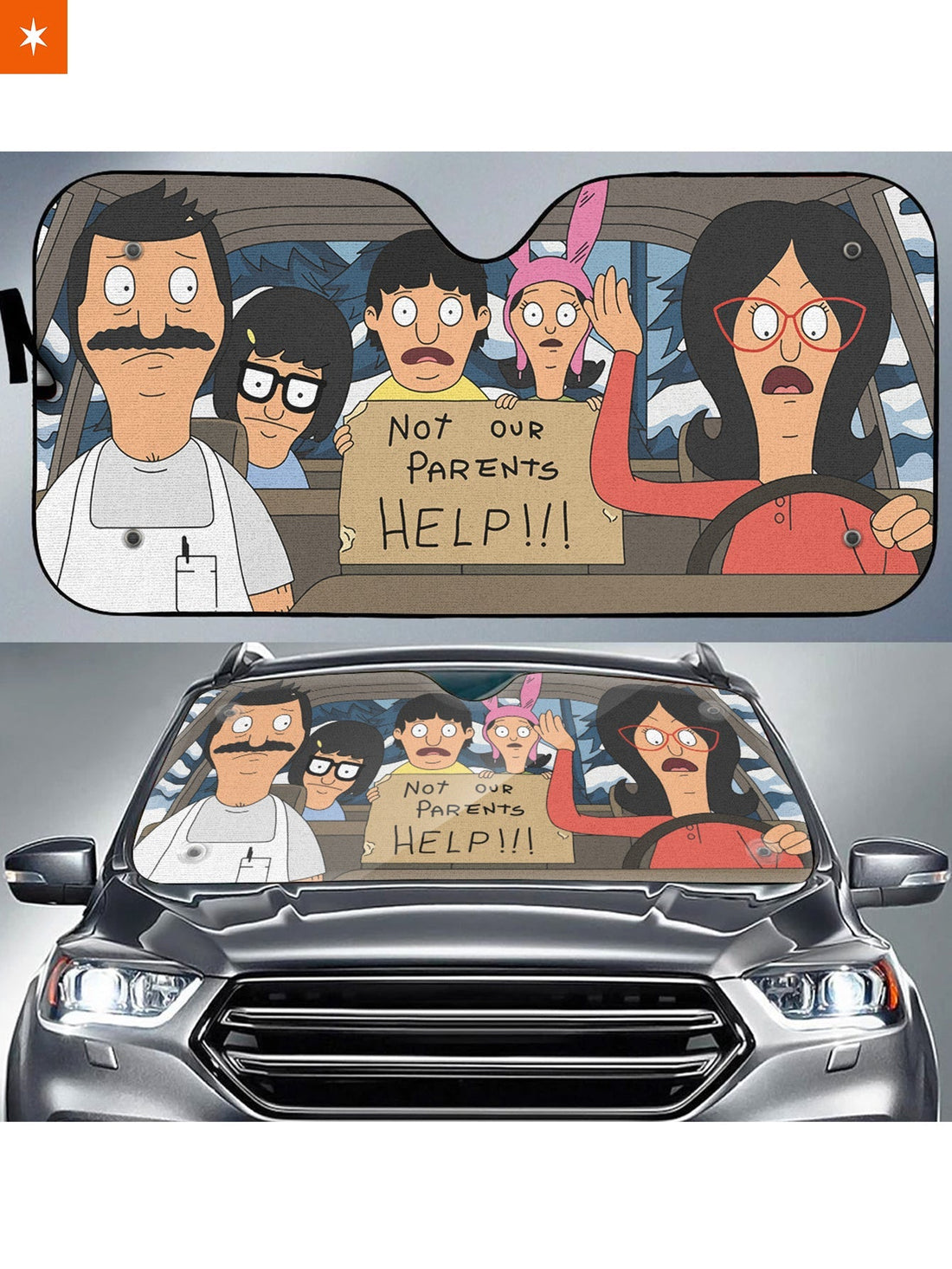 Fandomaniax - Bob's Burgers Help Auto Sun Shade