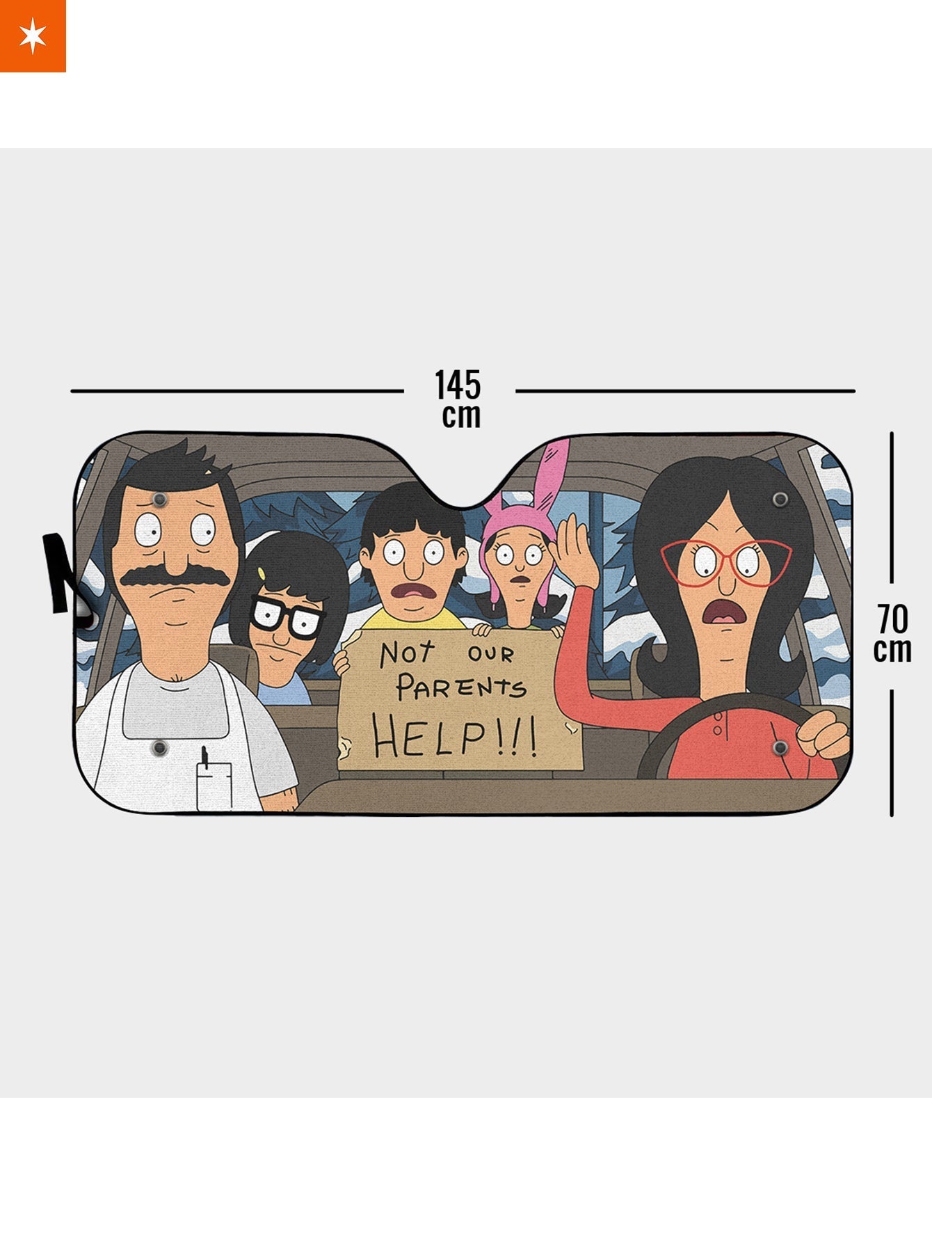 Fandomaniax - Bob's Burgers Help Auto Sun Shade