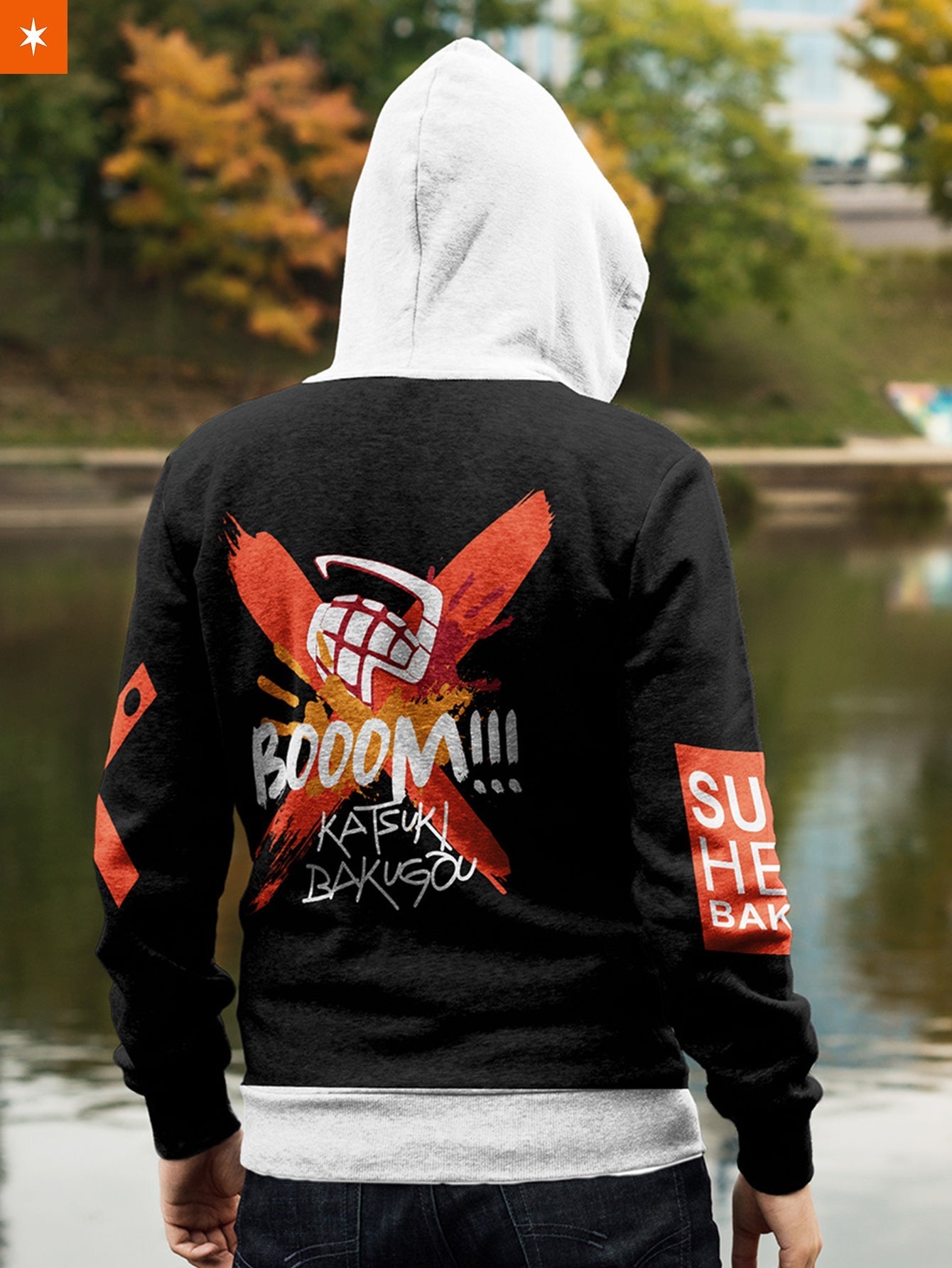 Fandomaniax - Boom Katsuki Unisex Zipped Hoodie