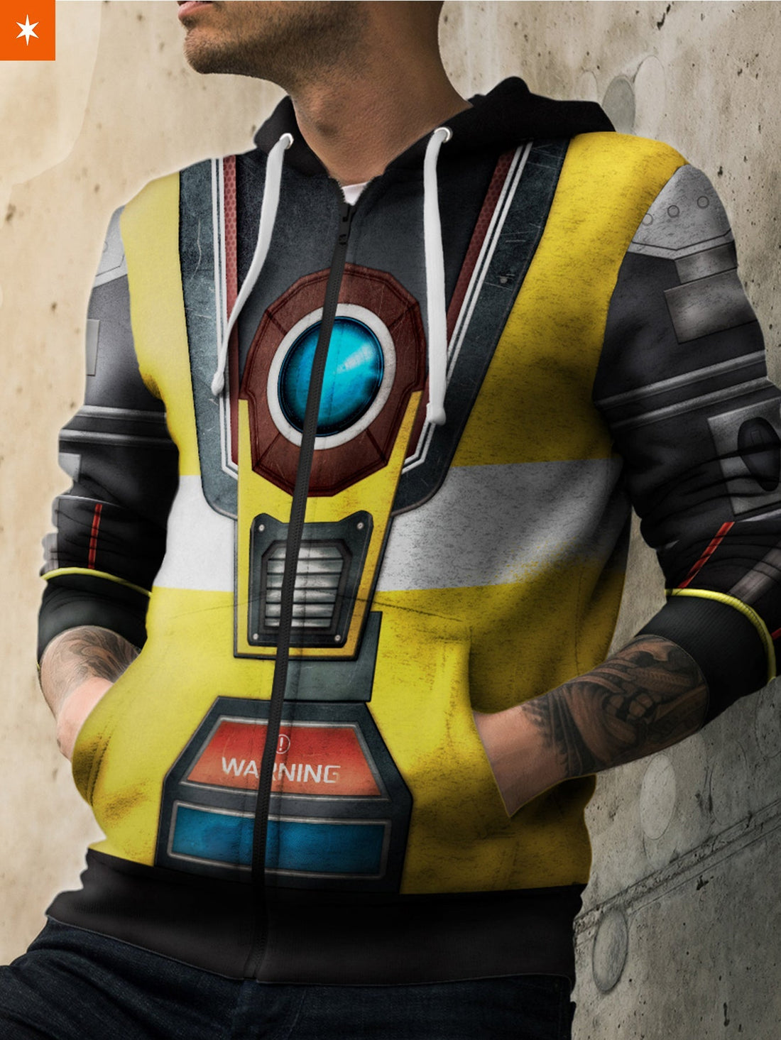 Fandomaniax - Borderlands Claptrap Unisex Zipped Hoodie