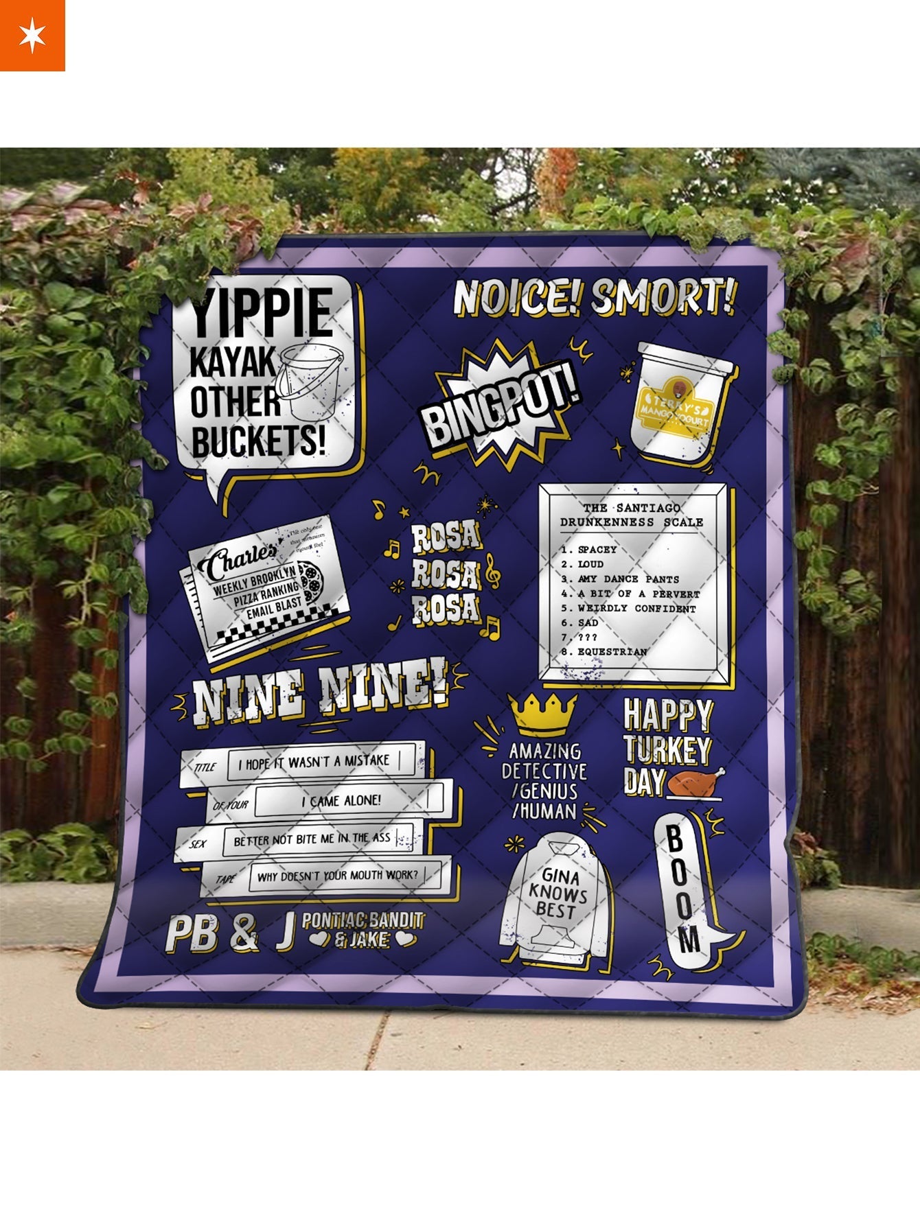 Fandomaniax - Brooklyn 99 Quilt Blanket