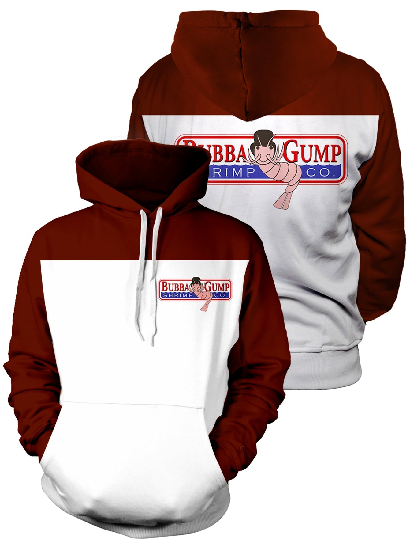 Fandomaniax - Bubba Gump Unisex Pullover Hoodie