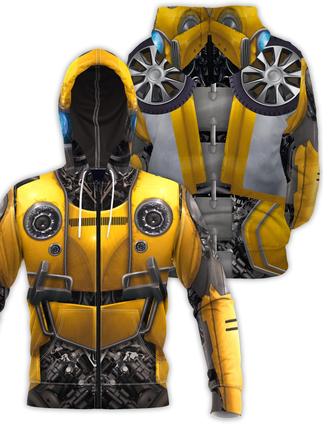 Fandomaniax - Bumblebee Unisex Zipped Hoodie