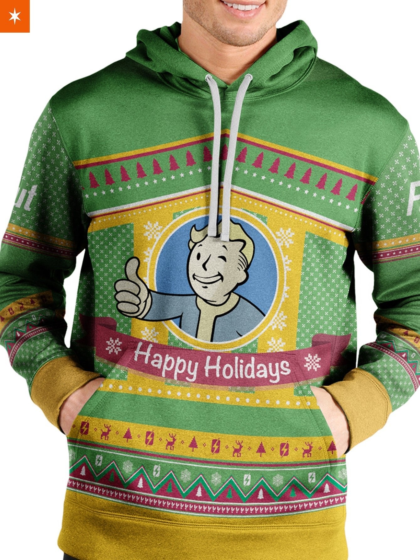 Fandomaniax - Bunker Christmas Unisex Pullover Hoodie