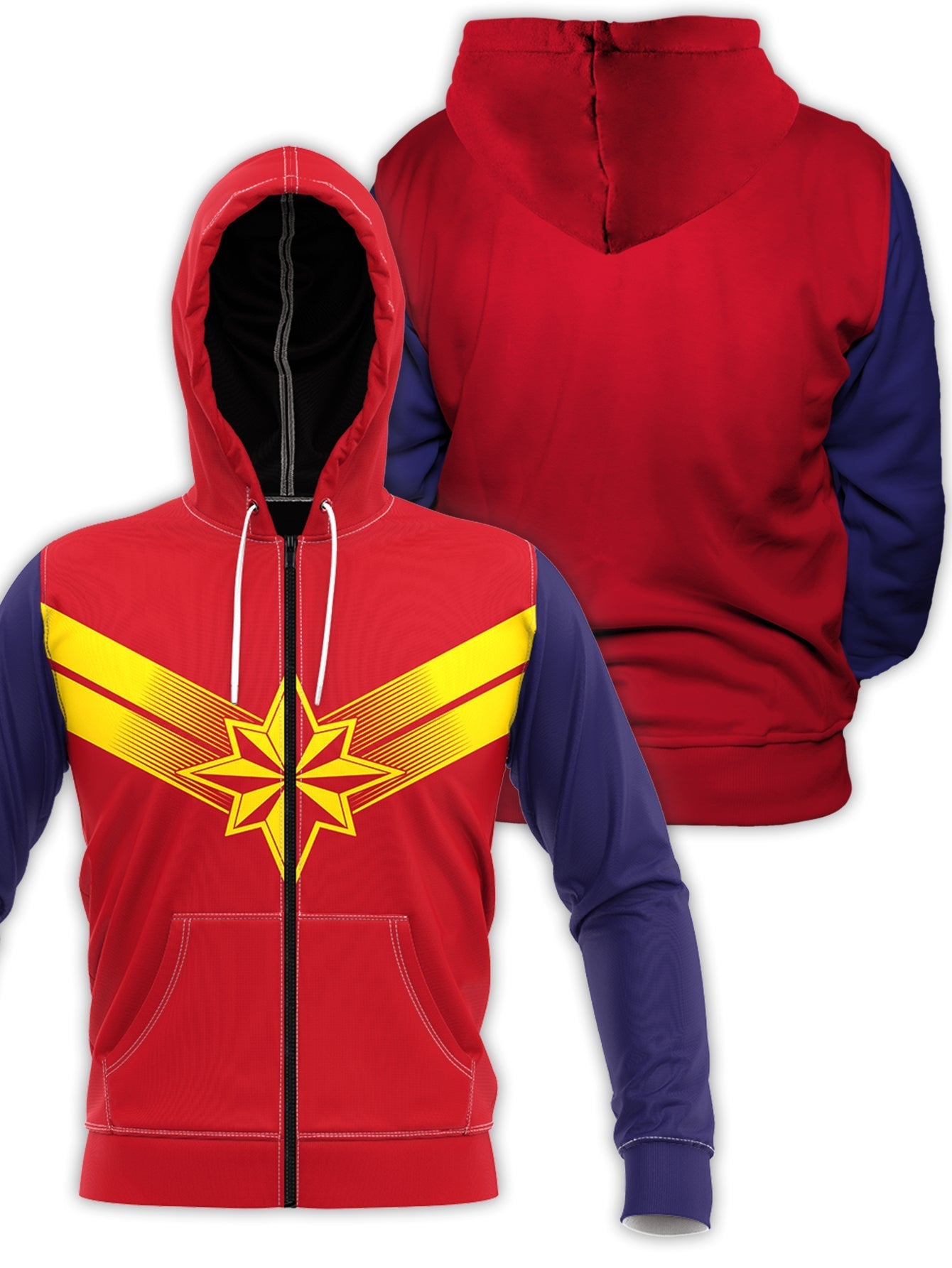 Fandomaniax - Capt Carol Unisex Zipped Hoodie